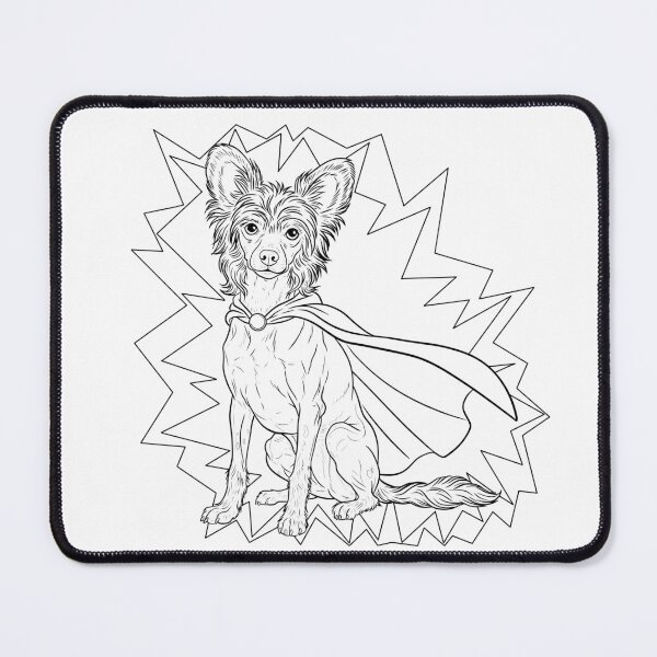 Item preview, Superdog Chinese Crested designed and sold by WildLakePatterns.