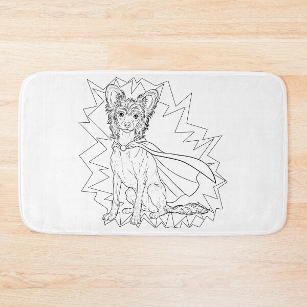 Item preview, Superdog Chinese Crested designed and sold by WildLakePatterns.