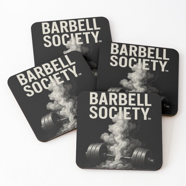 Item preview, Barbell rises from smoke designed and sold by FitFemStudio.