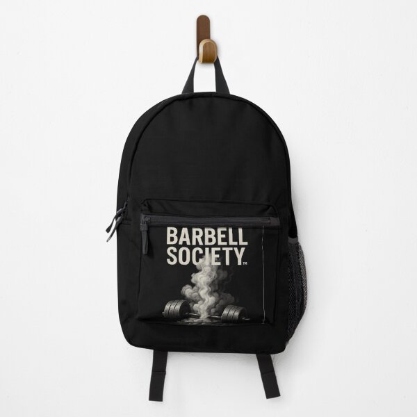 Item preview, Barbell rises from smoke designed and sold by FitFemStudio.