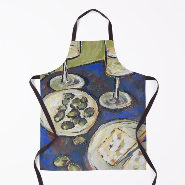 Item preview, Olives & Wine on Table” – Modern Still Life with Mediterranean Vibes designed and sold by valyaart.