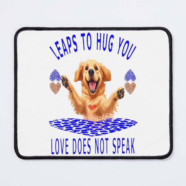 Item preview, Leaps to Hug you designed and sold by Retriever Dog Tribe.