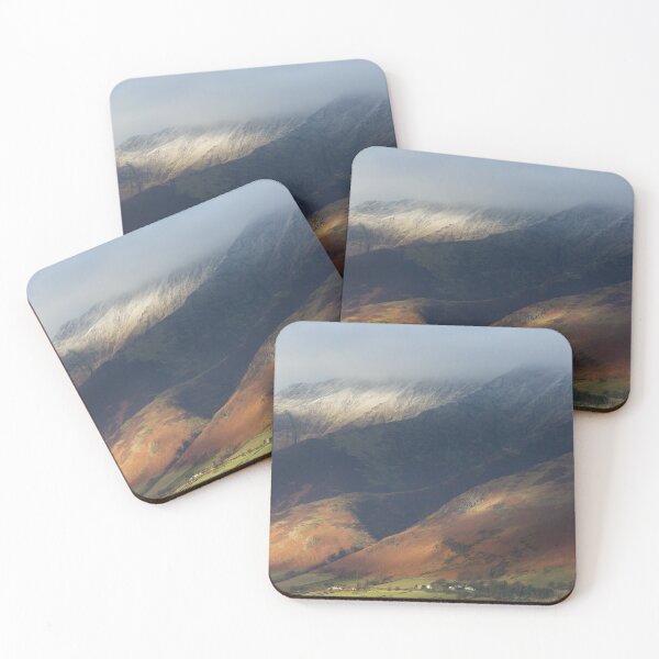 Item preview, Blencathra mountain in the English Lake District in winter light with snow on the peaks designed and sold by AnitaNicholson.