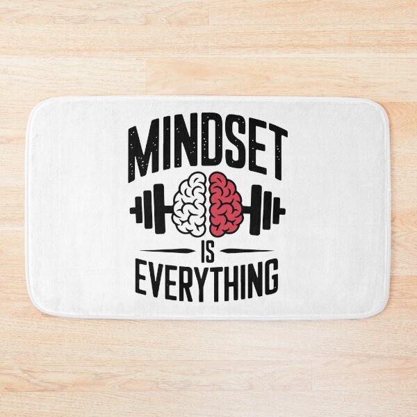 Item preview, Mindset Is Everything Motivational Fitness Brain Barbell designed and sold by ArtLabCreations.