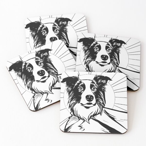 Item preview, Superdog Border Collie designed and sold by WildLakePatterns.