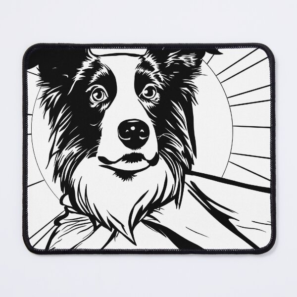 Item preview, Superdog Border Collie designed and sold by WildLakePatterns.