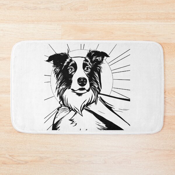Item preview, Superdog Border Collie designed and sold by WildLakePatterns.