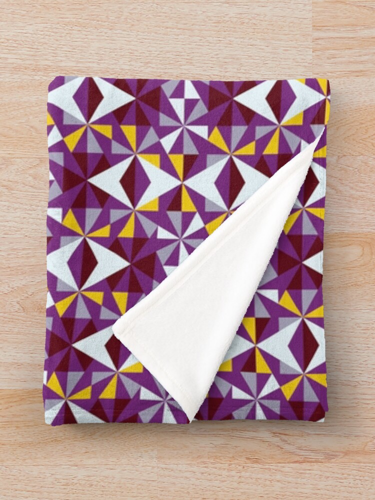 Thumbnail 3 of 6, Throw Blanket, Triangular Mosaic designed and sold by Musterwelt-Ines.