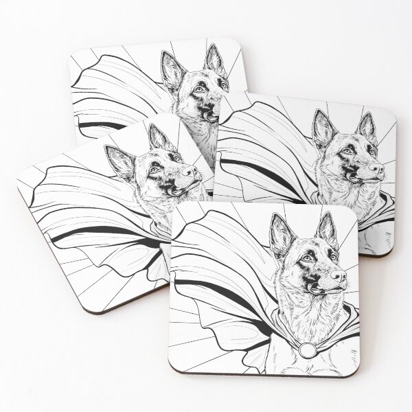 Item preview, Superdog Belgian Malinois designed and sold by WildLakePatterns.