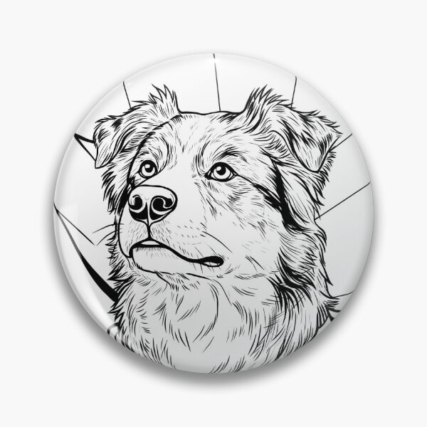 Item preview, Superdog Australian Shepherd  designed and sold by WildLakePatterns.