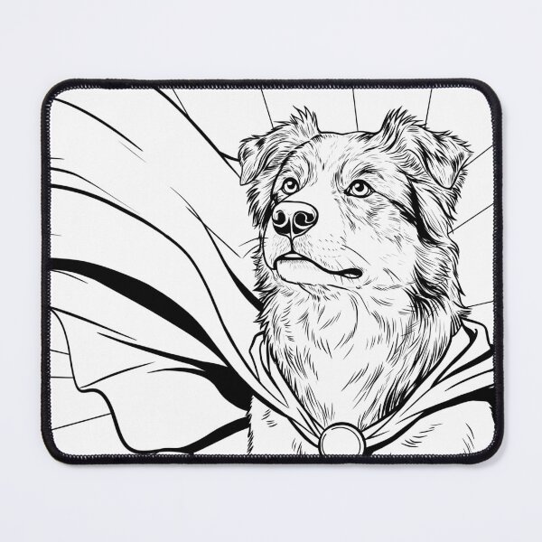 Item preview, Superdog Australian Shepherd  designed and sold by WildLakePatterns.