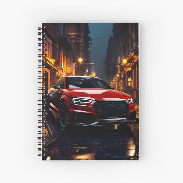Item preview, Sports Sedan Parked Downtown On Rainy Evening In City designed and sold by RevUpDesign.