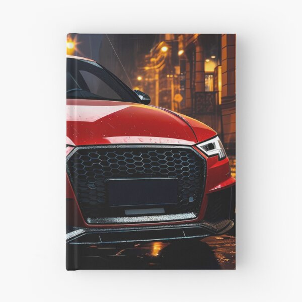 Item preview, Sports Sedan Parked Downtown On Rainy Evening In City designed and sold by RevUpDesign.