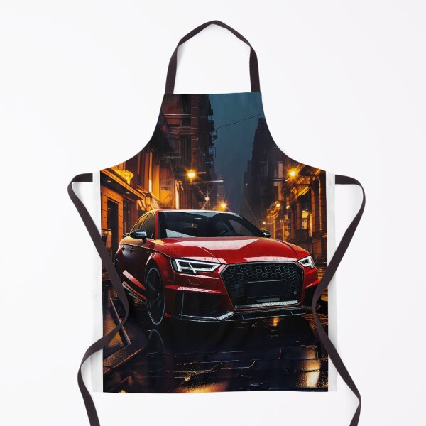 Item preview, Sports Sedan Parked Downtown On Rainy Evening In City designed and sold by RevUpDesign.