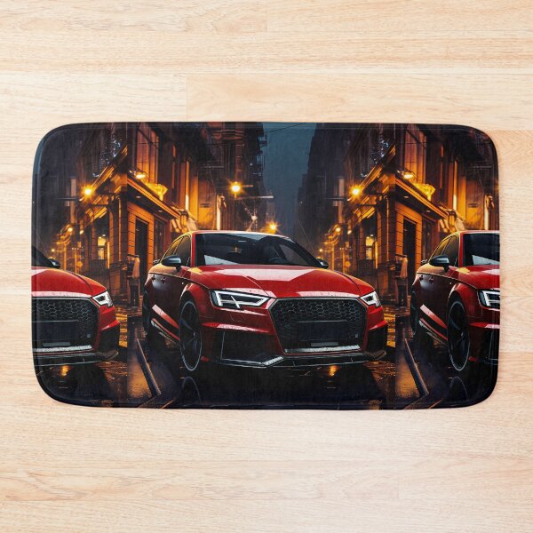 Item preview, Sports Sedan Parked Downtown On Rainy Evening In City designed and sold by RevUpDesign.