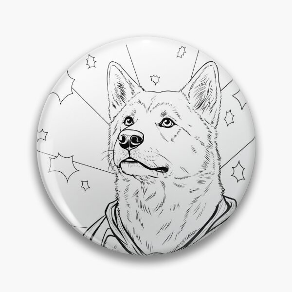 Item preview, Superdog Akita designed and sold by WildLakePatterns.