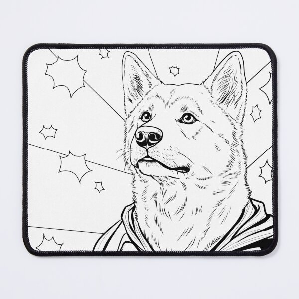 Item preview, Superdog Akita designed and sold by WildLakePatterns.