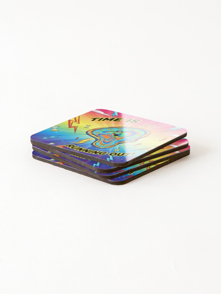 Thumbnail 4 of 5, Coasters (Set of 4), TIME IS RUNNING OUT designed and sold by Sigtrix.