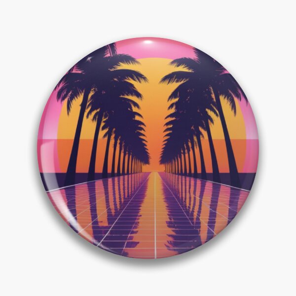 Item preview, Synthwave Sunset Boulevard - Retro Outrun Palm Trees designed and sold by PrimeGens.
