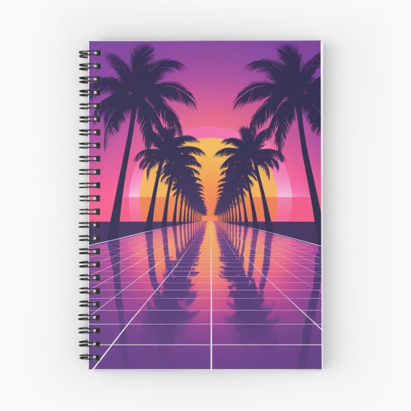 Item preview, Synthwave Sunset Boulevard - Retro Outrun Palm Trees designed and sold by PrimeGens.