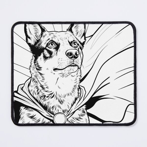 Item preview, Superdog Australian Cattle Dog designed and sold by WildLakePatterns.