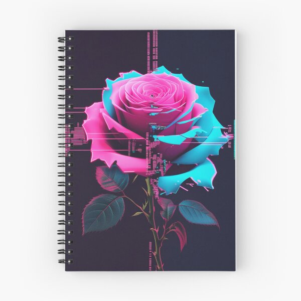 Item preview, Cyberpunk Glitch Rose - Digital Corruption Flower Art designed and sold by PrimeGens.