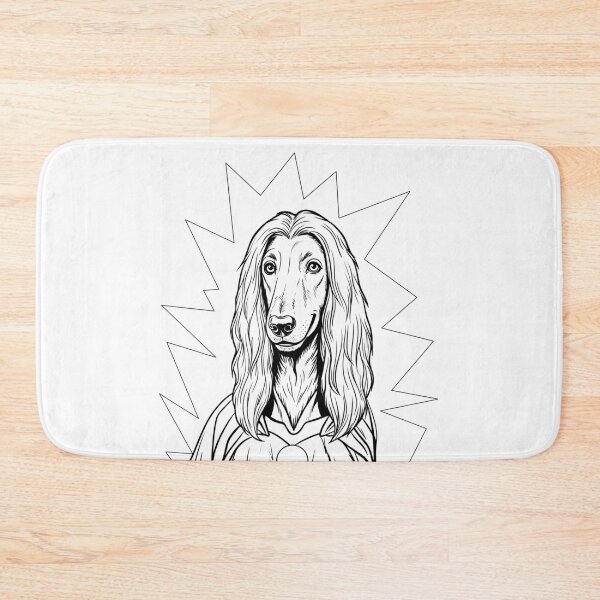Item preview, Superdog Afghan Hound  designed and sold by WildLakePatterns.