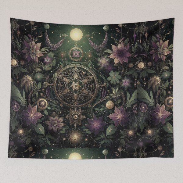 Item preview, Mystical Botanical Vision — Esoteric Nature Glow designed and sold by Roberta Calabrese.