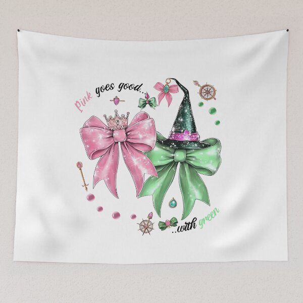 Item preview, Wicked Movies Pink & Green Coquette Art For Good designed and sold by VincentGoodLove.