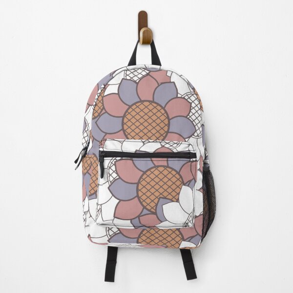 Item preview, Seamless floral pattern with stylized flowers colored petals and grid textured centers Repeating decorative design designed and sold by Crispifly.
