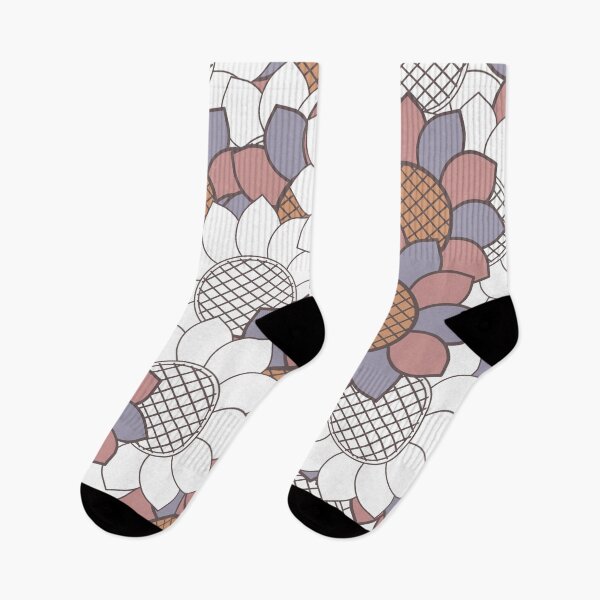 Item preview, Seamless floral pattern with stylized flowers colored petals and grid textured centers Repeating decorative design designed and sold by Crispifly.