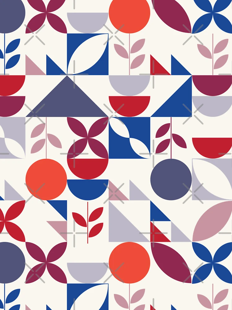Thumbnail 4 of 4, iPhone Case, Modular Abstract Pattern - Nordic Retro designed and sold by AGNATA Design.