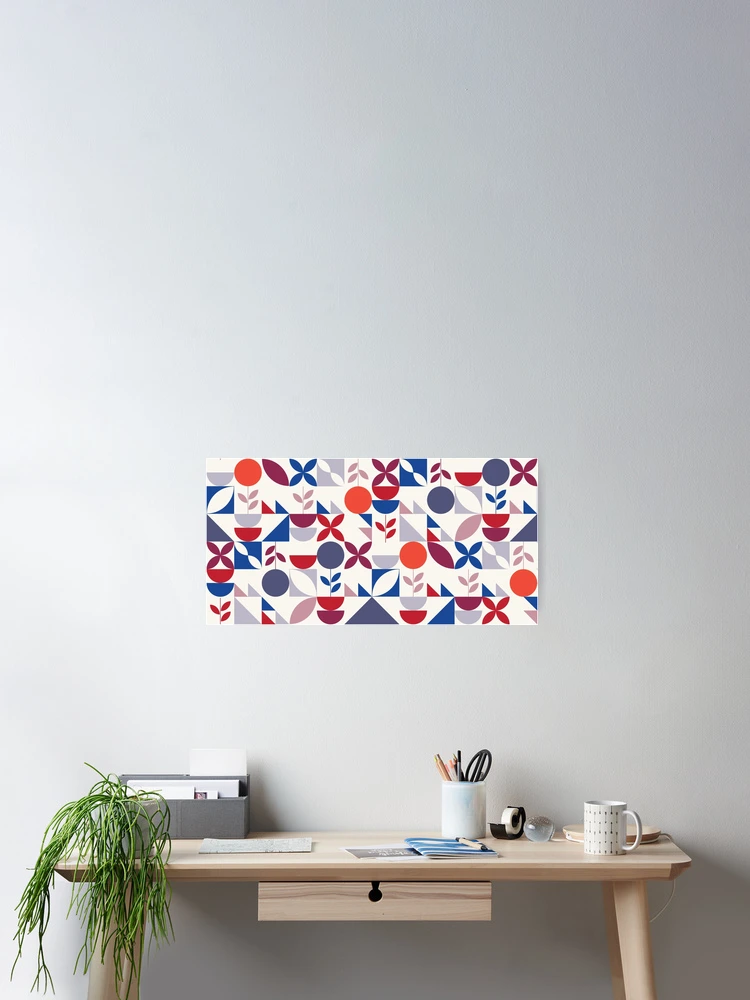 Thumbnail 2 of 3, Poster, Modular Abstract Pattern - Nordic Retro designed and sold by AGNATA Design.