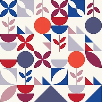 Artwork thumbnail, Modular Abstract Pattern - Nordic Retro by AGNATA Design