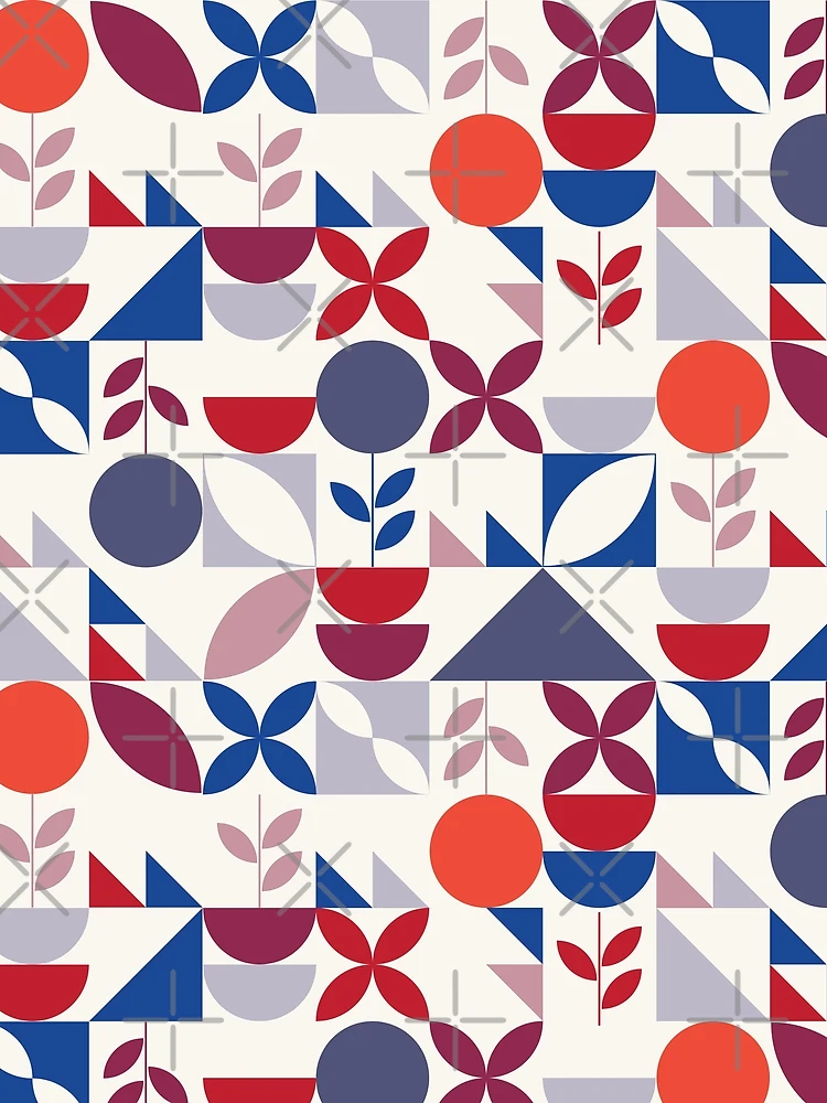 Thumbnail 3 of 3, Scarf, Modular Abstract Pattern - Nordic Retro designed and sold by AGNATA Design.