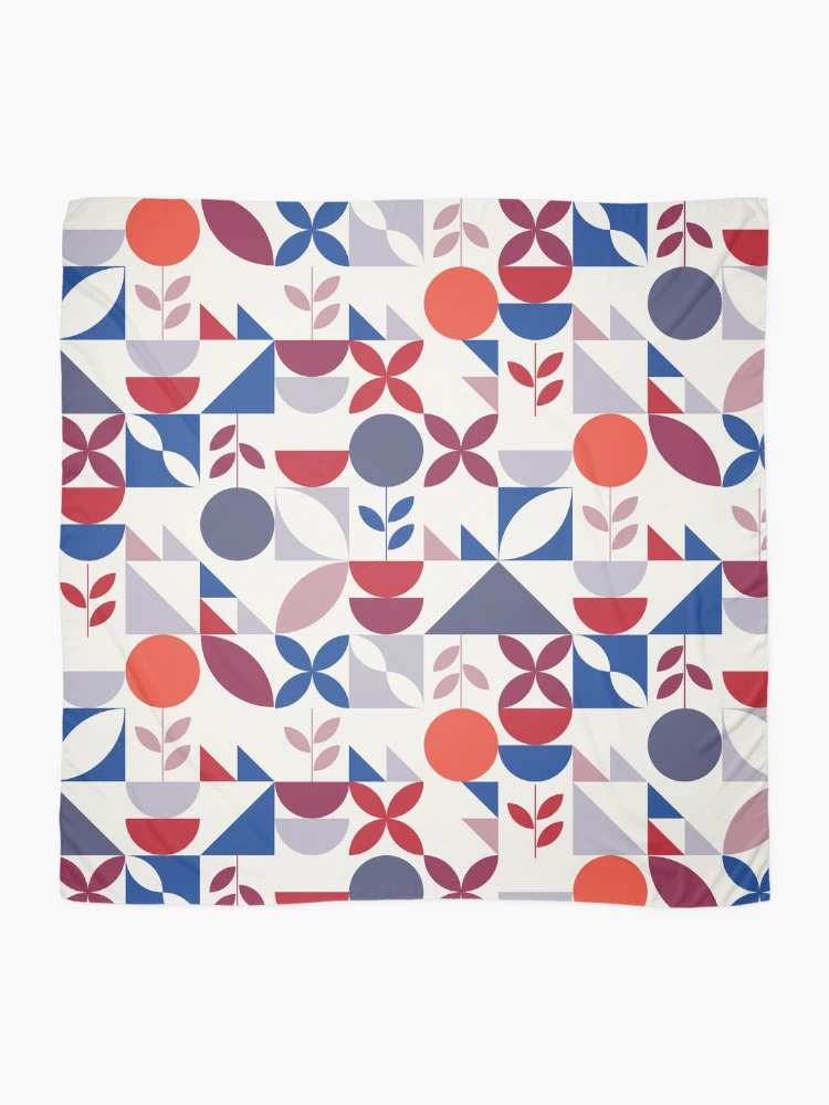 Thumbnail 2 of 3, Scarf, Modular Abstract Pattern - Nordic Retro designed and sold by AGNATA Design.
