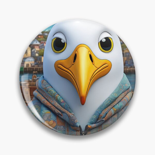 Item preview, Seagull wearing a hoodie sitting in the lotus position meditating designed and sold by Colin Bentham.