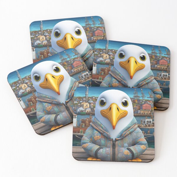 Item preview, Seagull wearing a hoodie sitting in the lotus position meditating designed and sold by Colin Bentham.