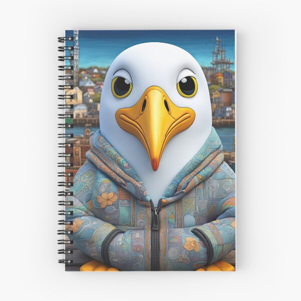 Item preview, Seagull wearing a hoodie sitting in the lotus position meditating designed and sold by Colin Bentham.