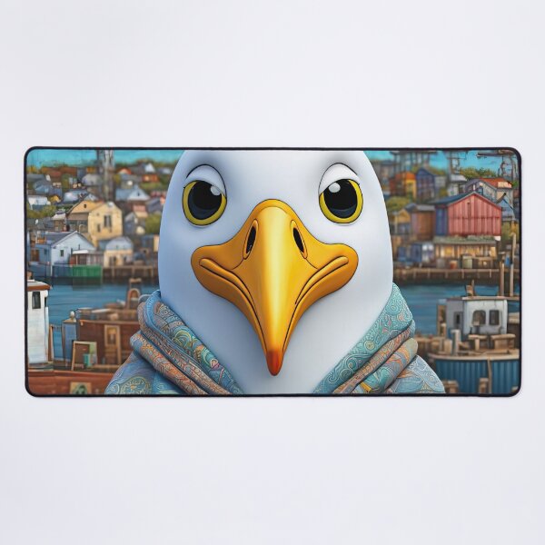 Item preview, Seagull wearing a hoodie sitting in the lotus position meditating designed and sold by Colin Bentham.