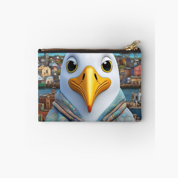Item preview, Seagull wearing a hoodie sitting in the lotus position meditating designed and sold by Colin Bentham.
