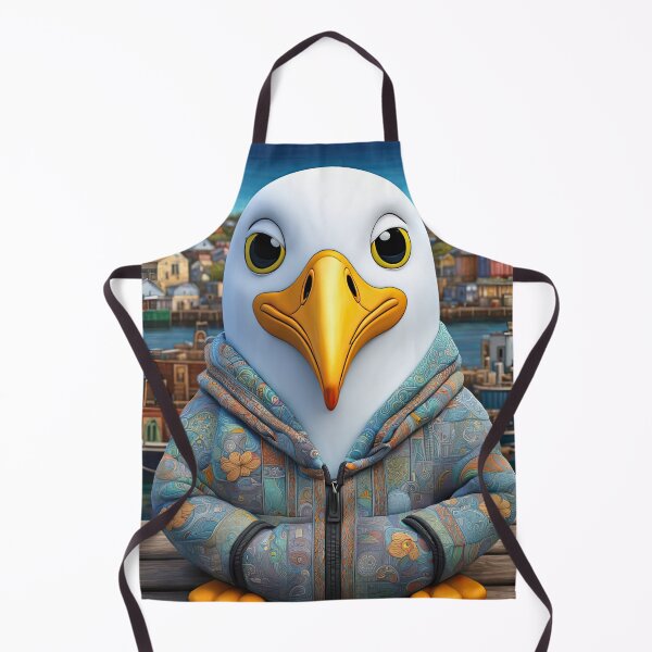 Item preview, Seagull wearing a hoodie sitting in the lotus position meditating designed and sold by Colin Bentham.