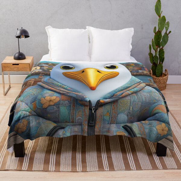 Item preview, Seagull wearing a hoodie sitting in the lotus position meditating designed and sold by Colin Bentham.