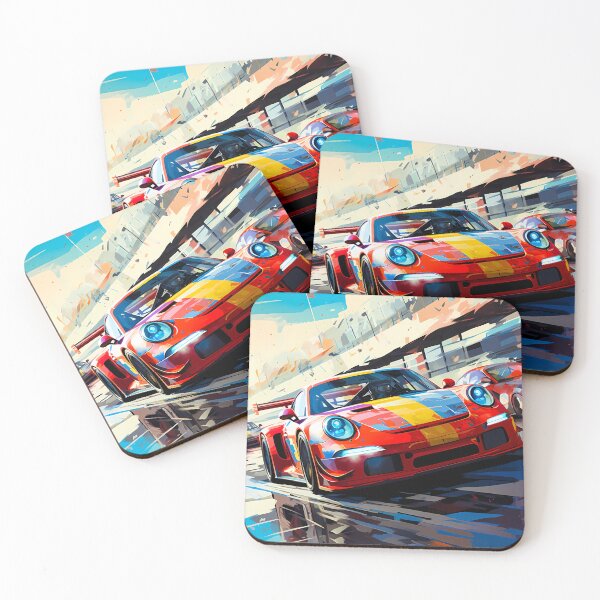 Item preview, Race Track Car Leading Field On Vibrant Circuit designed and sold by RevUpDesign.