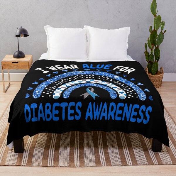Item preview, I Wear Blue For Diabetes Awareness Rainbow Men Women Kids designed and sold by MatthewConer.