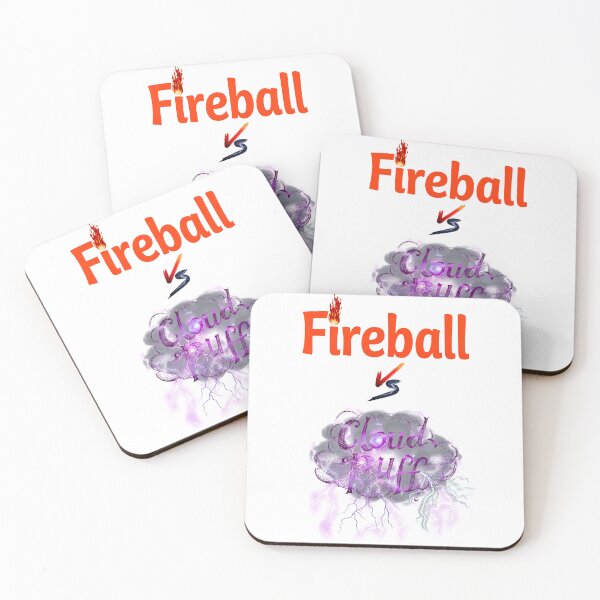 Item preview, Fireball vs Cloud Puff – Epic Elemental Battle Design  designed and sold by inallusha.