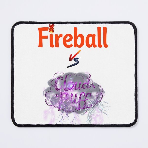 Item preview, Fireball vs Cloud Puff – Epic Elemental Battle Design designed and sold by inallusha.