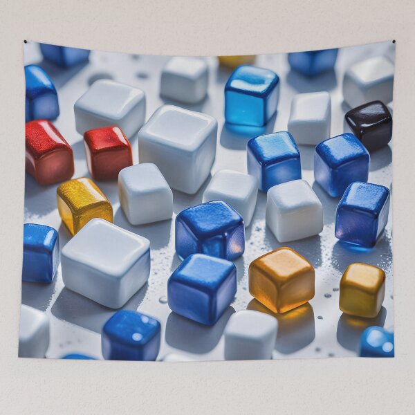 Item preview, Colorful Jelly Cubes Delight designed and sold by PawPrintedArt.