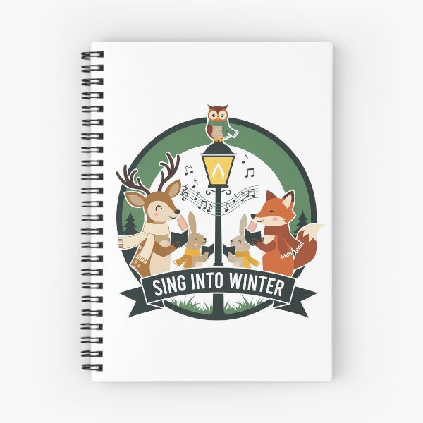 Item preview, Sing Into Winter (2) – Cute Woodland Christmas Animal Choir designed and sold by InkoraLab.