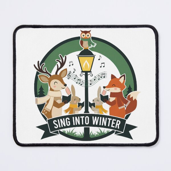 Item preview, Sing Into Winter (2) – Cute Woodland Christmas Animal Choir designed and sold by InkoraLab.